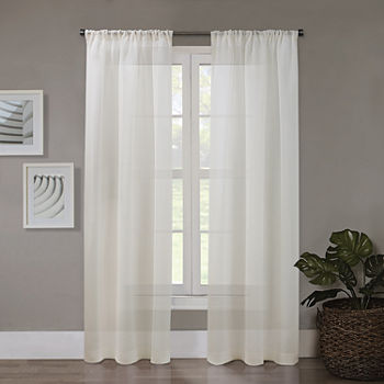Regal Home Meadow Solid Sheer Rod Pocket Curtain Panel