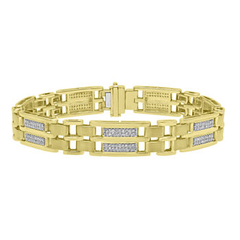 10K Gold 8 1/2 Inch Casted Link Bracelet