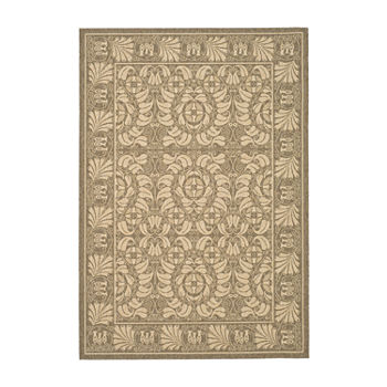 Safavieh Courtyard Collection Lucy Floral Indoor/Outdoor Area Rug