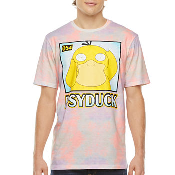 Pikachu 25th Anniversary Mens Crew Neck Short Sleeve Regular Fit Pokemon Graphic T-Shirt
