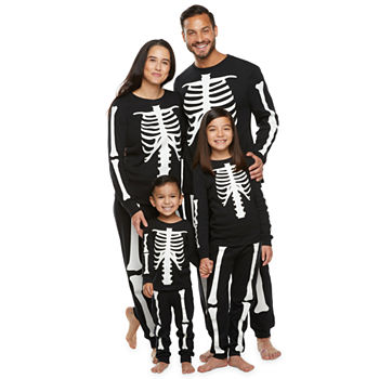 Glow in the Dark Skeleton Matching Family Pajamas
