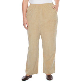 Alfred Dunner Classics Plus Womens Straight Corduroy Pant
