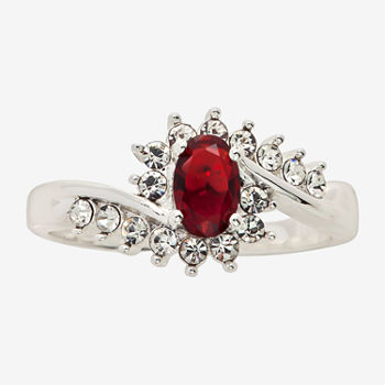 Sparkle Allure Crystal Oval Cocktail Ring