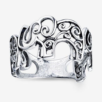 Footnotes Luck Elephant Sterling Silver Band