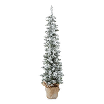 North Pole Trading Co. 4' Burlap Base Fir Christmas Tree