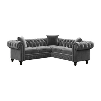 Gilda Living Room Collection Roll-Arm Sofa