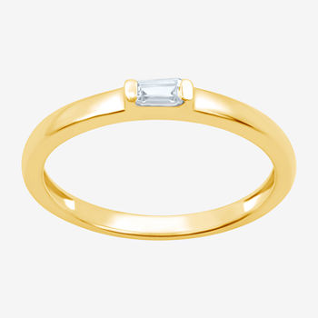 I Said Yes Lab Grown White Diamond 14K Gold Over Silver Sterling Silver Wedding Band