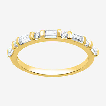 I Said Yes 1/3 CT. T.W. Lab Grown White Diamond 14K Gold Over Silver Sterling Silver Wedding Band