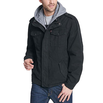 Levi's Mens Cotton Coats Mens Hooded Midweight Softshell Jacket