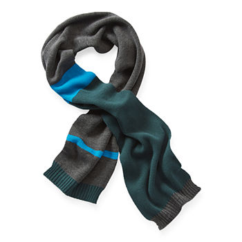 St. John's Bay Color Block Mens Cold Weather Scarf