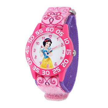 Disney Snow White Kids Time Teacher Print Nylon Strap Watch