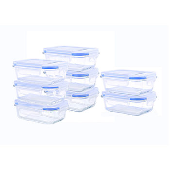 Kinetic Gogreen Elements Rectangular  16-Pc. Food Container Set