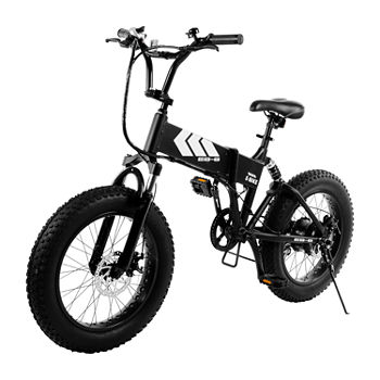 Swagtron EB8 Foldable Fat Tire All-Terrain Electric Mountain bike with Shimano 7-Speed SIS Shifter