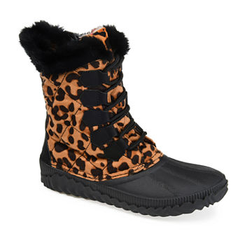 Journee Collection Womens Powder Block Heel Winter Boots