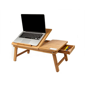 Mind Reader Eco-Friendly Bamboo Laptop Bed Tray