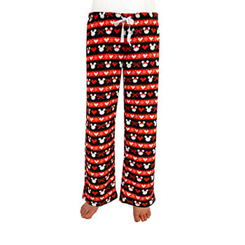 Disney Womens Plus Pajama Pants Mickey and Minnie Mouse