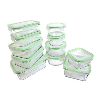 Kinetic Gogreen Glassworks 22-Pc. Oven Safe Glass Food Storage Set