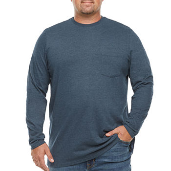 The Foundry Big and Tall Supply Co. Mens Crew Neck Long Sleeve T-Shirt