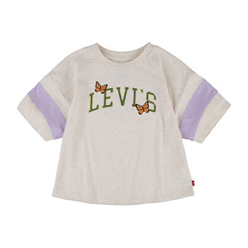 Levi's Big Girls Round Neck Short Sleeve Graphic T-Shirt