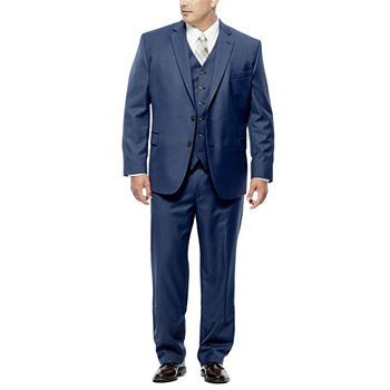 Stafford Travel Wool Blend Suit Separates-Big and Tall Fit