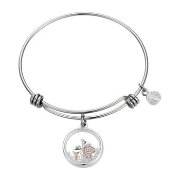 Footnotes Stainless Steel Snoopy Bangle Bracelet