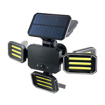 Bell + Howell Bionic Floodlight Solar-Powered, Motion-Sensing, Outdoor Light with Adjustable Panals