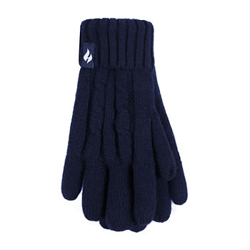Heat Holders Cable Knit Cold Weather Gloves