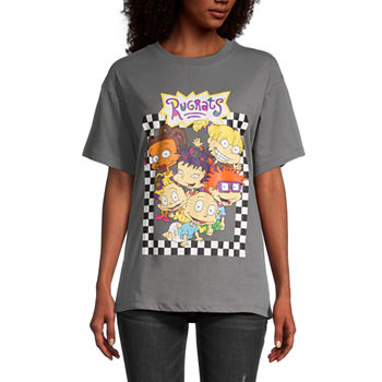 Nickelodeon Juniors Womens Crew Neck Short Sleeve Rugrats Graphic T-Shirt