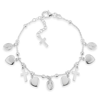 Made in Italy Sterling Silver Charm Bracelet