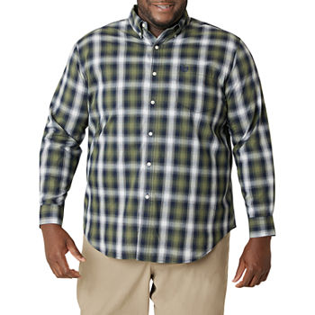 Chaps Big and Tall Mens Regular Fit Long Sleeve Button-Down Shirt