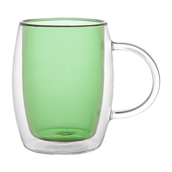 Joyjolt Aroma Green 4-pc. Dishwasher Safe Coffee Mug
