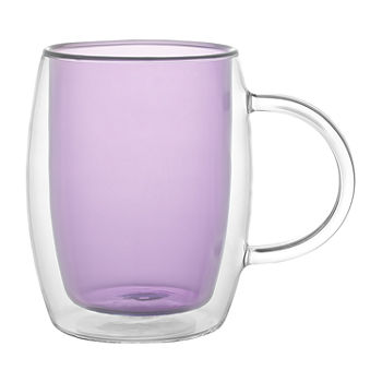 Joyjolt Aroma Violet 4-pc. Dishwasher Safe Coffee Mug