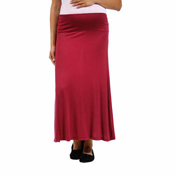 24/7 Comfort Apparel Womens Maxi Skirt - Plus Maternity