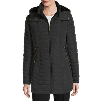 Gallery Hooded Lightweight Quilted Jacket