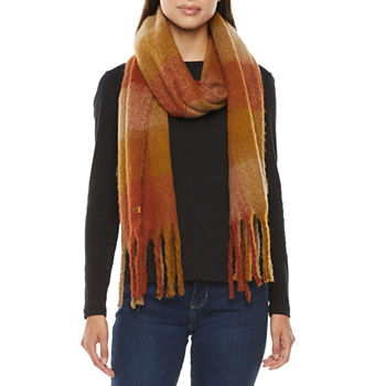 Frye And Co Blanket Checker Checked Cold Weather Scarf