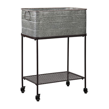 Signature Design by Ashley Vossman Beverage Tub and Cart