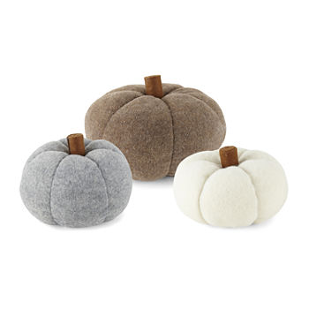JCP Wool Pumpkin Tabletop Decor Collection