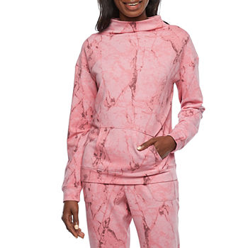 Ambrielle Womens Long Sleeve Funnel Neck Pajama Top