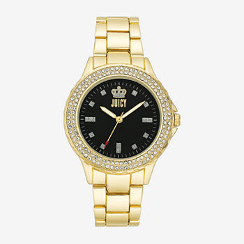 Juicy By Juicy Couture Womens Gold Tone Bracelet Watch Jc/5000bkgb