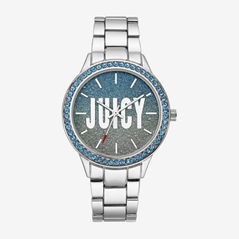 Juicy By Juicy Couture Womens Silver Tone Bracelet Watch Jc/5005lbsv