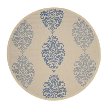 Safavieh Ray Floral Round Indoor Outdoor Rugs