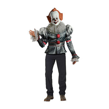 It Pennywise Clown 3-Pc. Mens Deluxe Costume