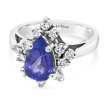 LIMITED QUANTITIES! Le Vian Grand Sample Sale™ Ring featuring Blueberry Tanzanite® set in 18K Vanilla Gold®