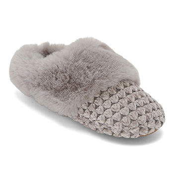 Cuddl Duds Chenille Womens Clog Slippers