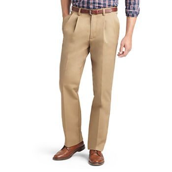 IZOD Mens Big and Tall Classic Fit Pleated Pant