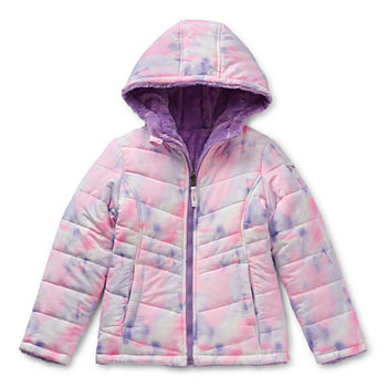 Free Country Reversible Little & Big Girls Midweight Faux Fur Coat