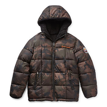 Free Country Reversible Little & Big Boys Hooded Heavyweight Puffer Jacket