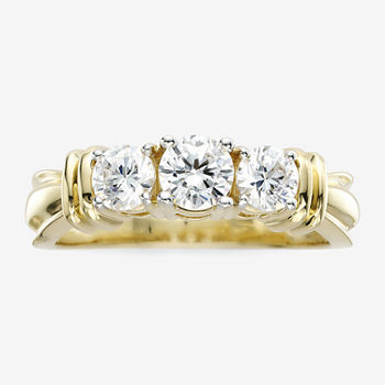 1 CT. T.W. Diamond 14K Yellow Gold 3-Stone Ring