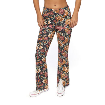 Forever 21-Juniors Womens Mid Rise Flare Pull-On Pants