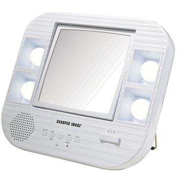 Sharper Image J1025 Lighted Makeup Mirror With Bluetooth